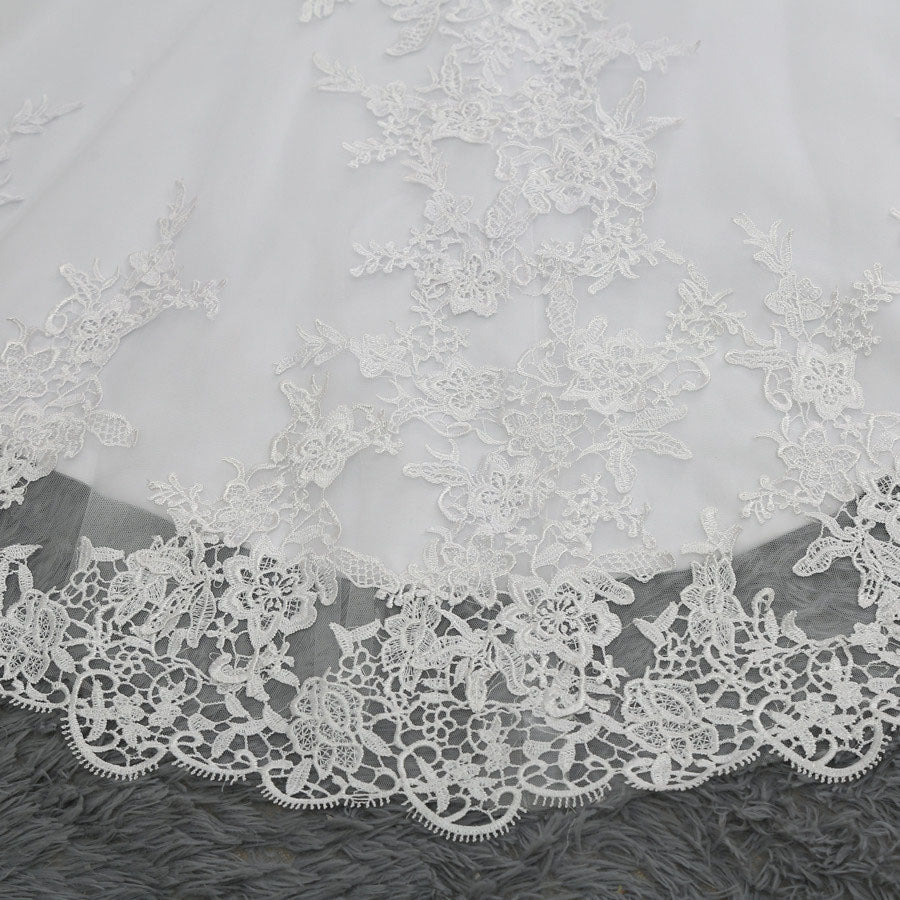 The Coco :: Vintage Lace & Matte Satin Wedding Dress