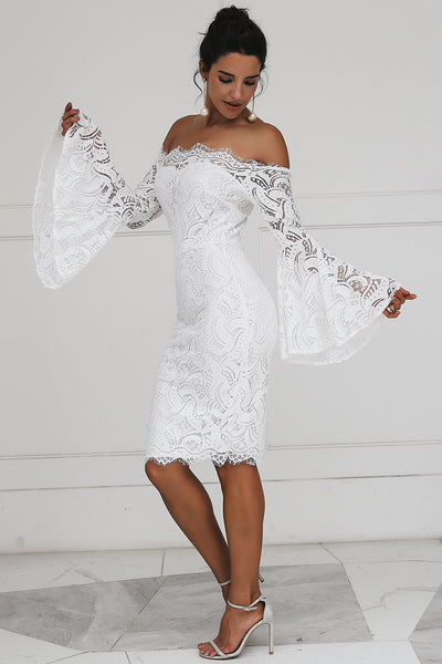 Calia Lace Bridal Dress with Bell Sleeves