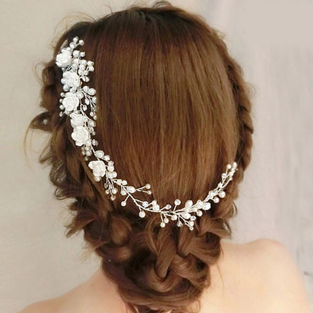Pearls & Roses  – Handmade Bridal Comb headband