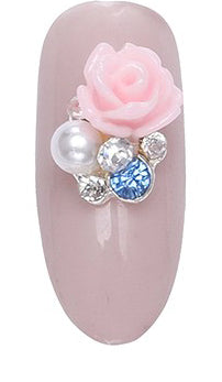 Rose Gems Wedding Nail Art – 10 pc Set