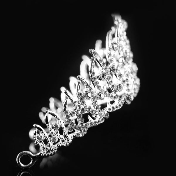 ENCHANTED Bridal Crystal Headpiece Silver Wedding Tiara 