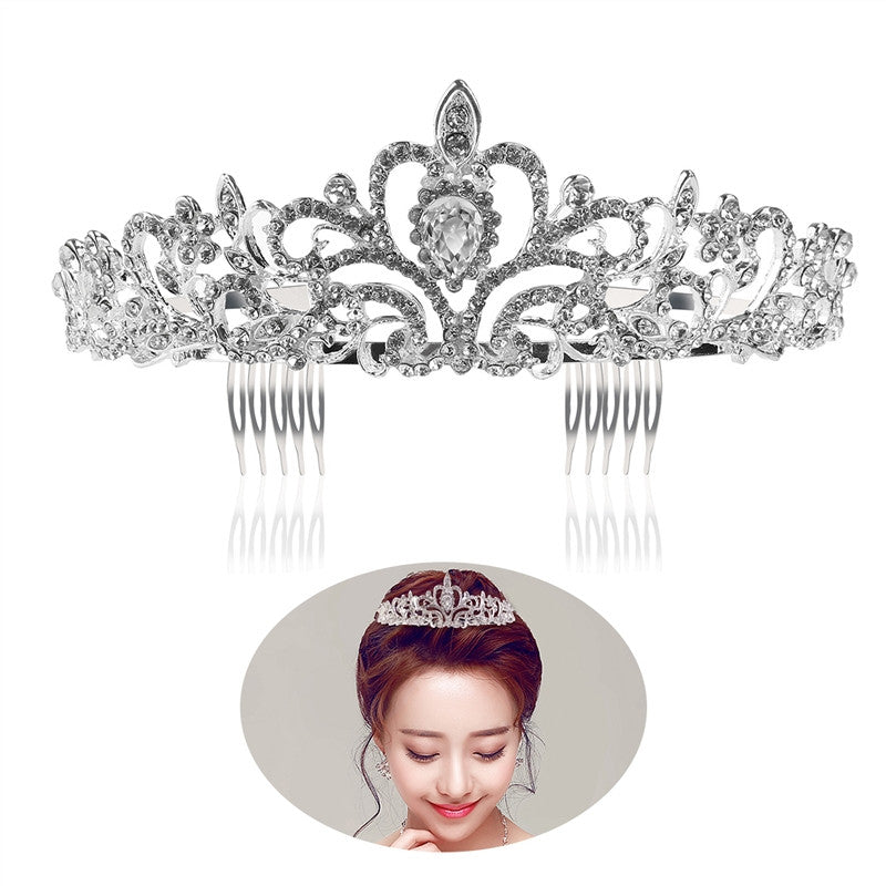 Shining Crystal Rhinestones Crown