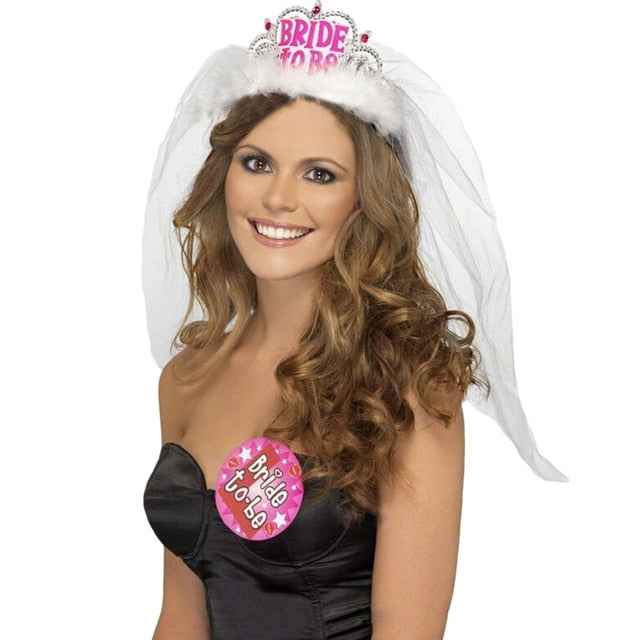 1PCS Bride To Be Veil Bridal Crown