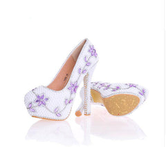 Model # 2318 Lavender Daisy Ultra Heels
