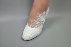 Model 2330 3D Floral Beaded Bridal Heels