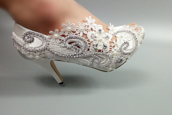 Model 2336 Crystal Elegance Bridal Heels