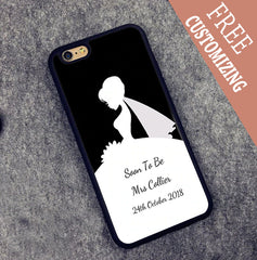 Bride Silhouette  iPhone Cover with FREE Customizing! Available in 4 Colors!
