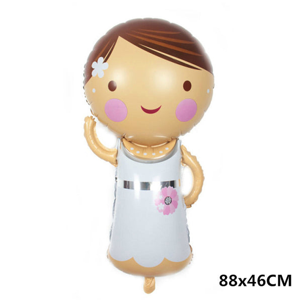 Cute Bride & Groom Balloon Set
