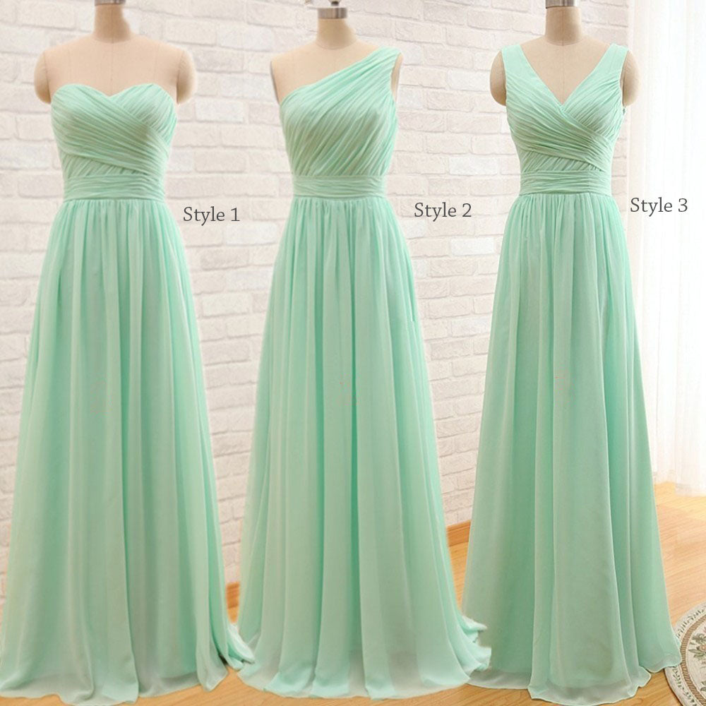 Cross Ruched Chiffon Bridesmaids Dress :: Available up to Size 28W  :: 3-Styles & 144 Colors to Choose From