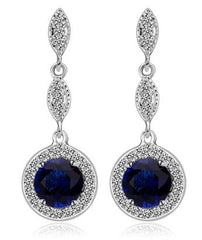 Crystal Drop Bridal Earrings :: Available in 3 Colors