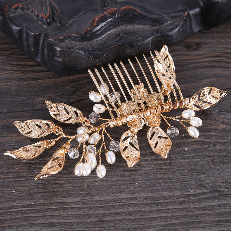 Crystal Hibiscus  – Handmade Bridal Comb