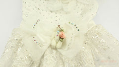Model 237 Petals & Lace Doggie Wedding Dress