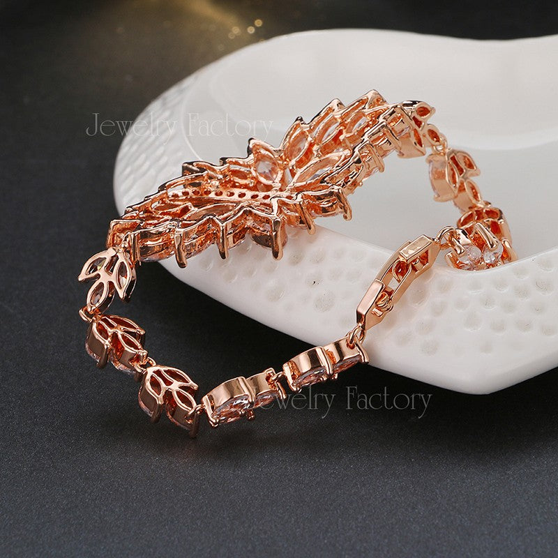 Jewelry Collection - The Emmaya AAA Rated CZ Bridal Bracelet :: Available in 3 Colors