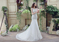 The Francine, Hand Beaded, Lace, Low Back Wedding Dress