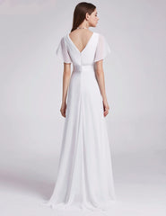 The Gretchen :: Vintage Style A-Line Soft Chiffon Wedding Dress