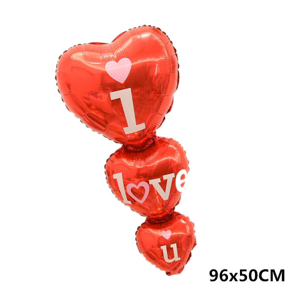 Triple Heart "I Love You" Balloon