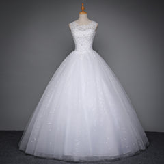 The India :: Tulle & Daisy Beaded Lace Keyhole Back Ball Gown Wedding Dress