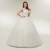 The India :: Tulle & Daisy Beaded Lace Keyhole Back Ball Gown Wedding Dress