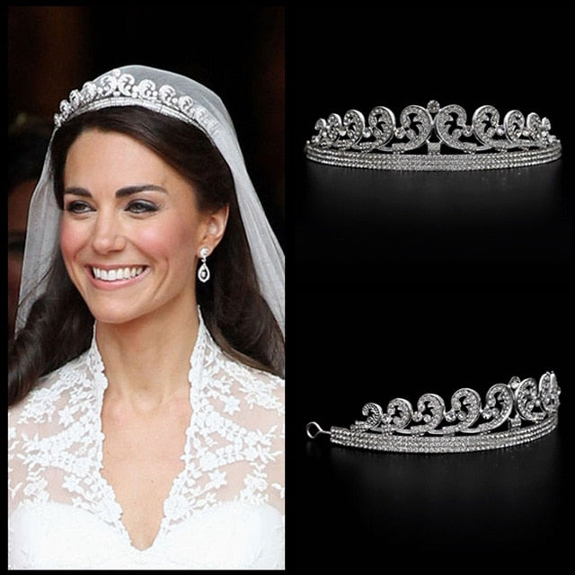 Wedding Veil Bachelorette Party Rhinestone Crystal Crown Tiara 