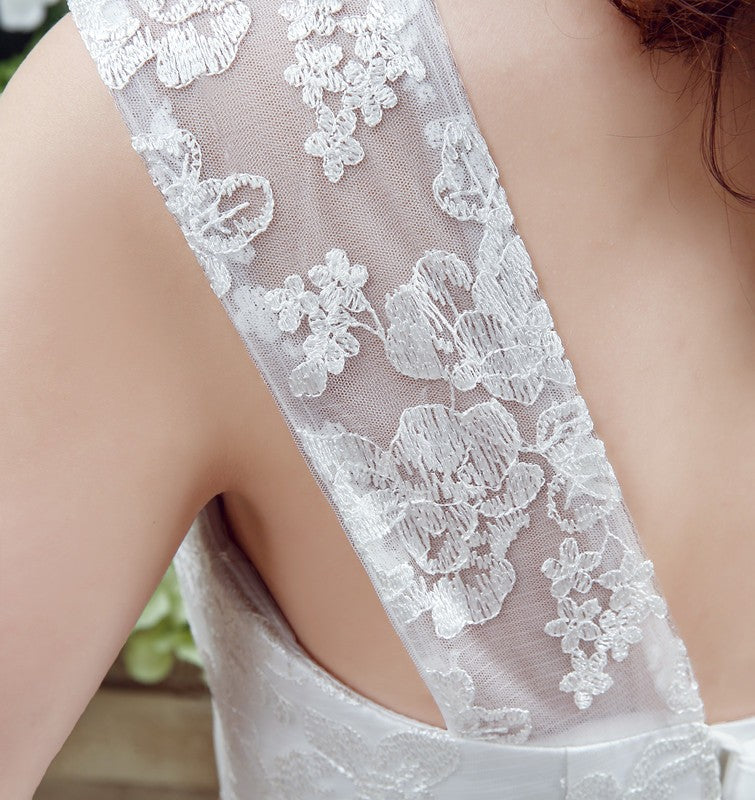 The Leona Lace Corset Back Wedding Dress
