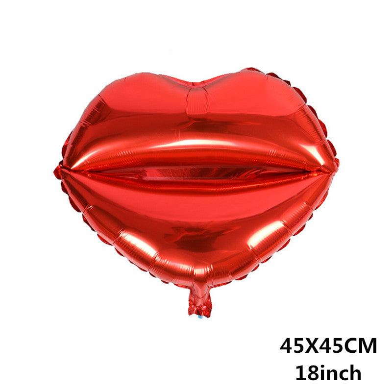 Shiny Red Hot Lips Balloon