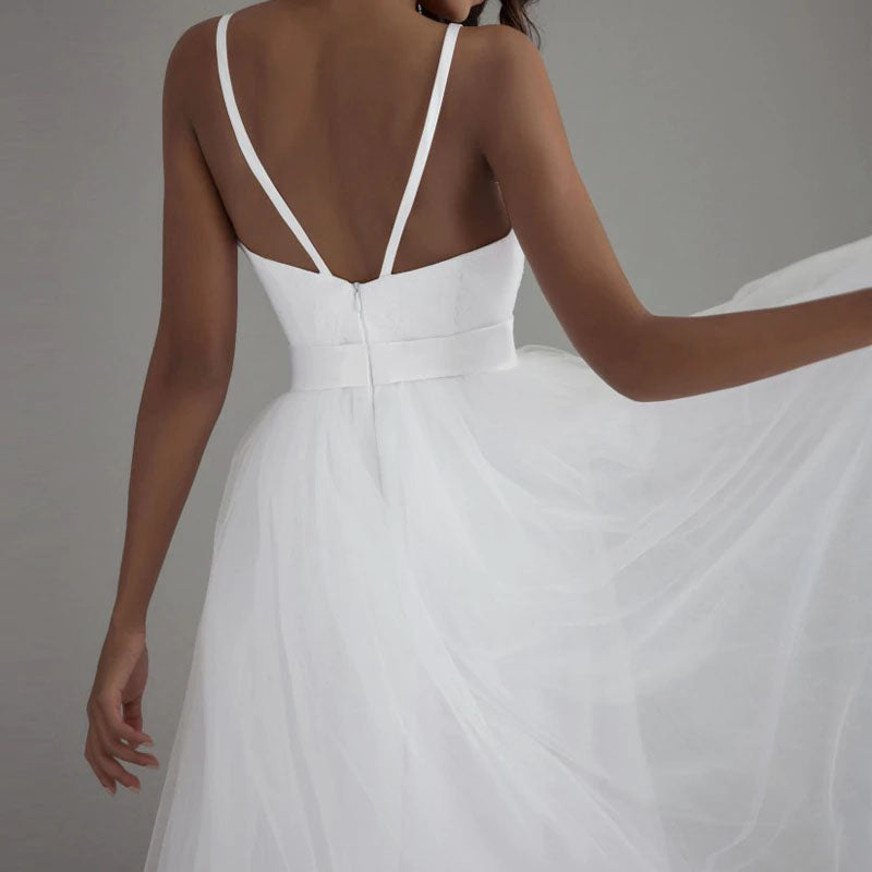 The Lorie :: Tulle & Lace A-line Beach Wedding Dress