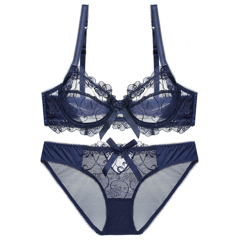 Lotus Dreams :: Sexy Lace & Panties Set with Lotus Motif– Available in 6 Colors :: Boudoir Collection