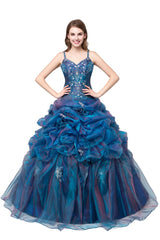 Copy of The Sonora :: Satin Roses & Shimmering Organza Quinceanera Ball Gown