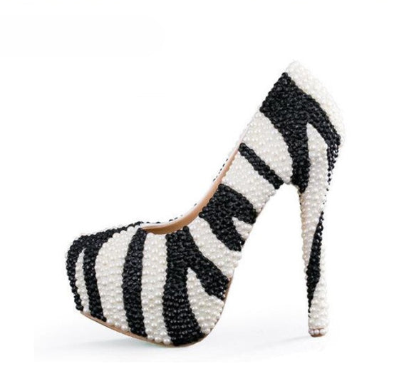Model # 2314 Zebra Stripe Ultra Heels