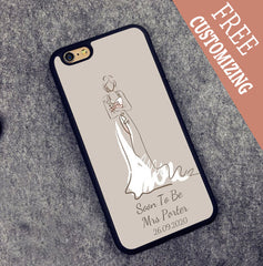 Modern Gown Wedding Art iPhone Cover with FREE Customizing!