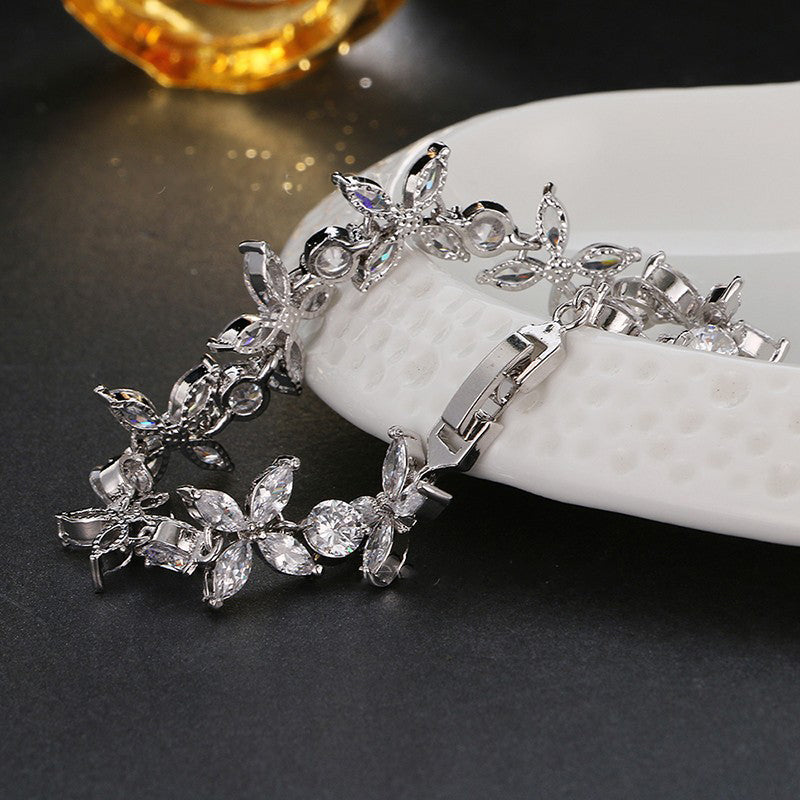 The Starfish AAA Rated CZ Bridal Bracelet :: Available in 3 Colors