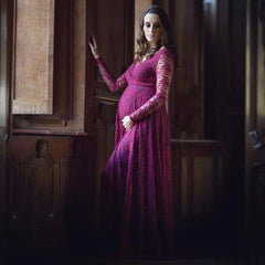 Style 2312b - Maternity Collection - Lace Long Sleeve Sheath Style Bridesmaids Dress