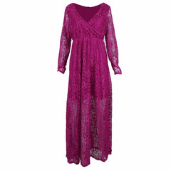 Style 2312b - Maternity Collection - Lace Long Sleeve Sheath Style Bridesmaids Dress