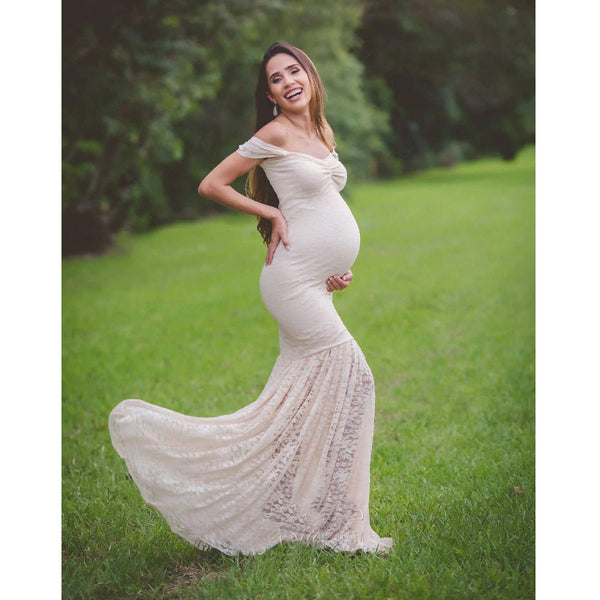 Style 2315 - Maternity Collection - Fit & Flare Lace Wedding Dress