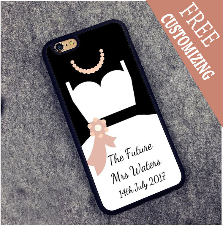 Whimsy Wedding Dress iPhone Cover  with FREE Customizing!