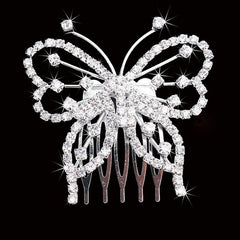 Crystal Butterfly Hair Comb