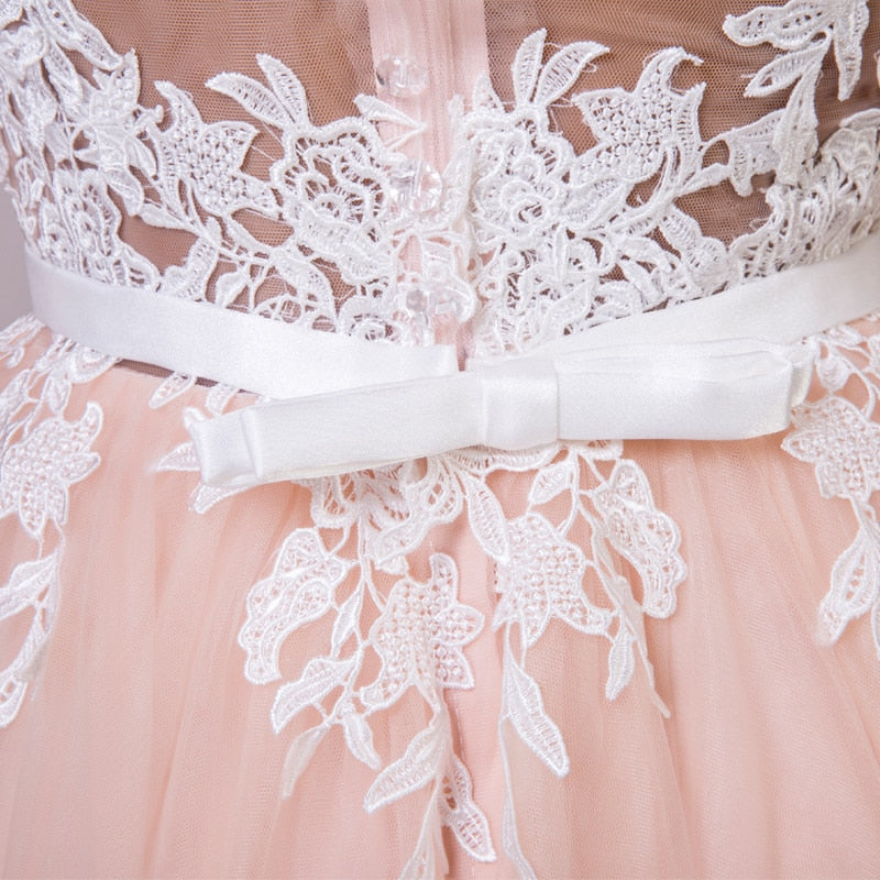 The Claudine - Vintage Style Lace & Tulle Wedding Dress
