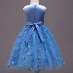 Sleeveless 3D Floral Flower Girl Dress Available in 5 Colors