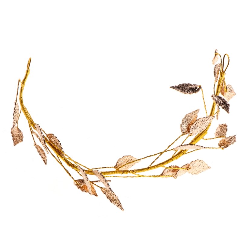 Grecian Style Gold Leaf Bridal Headband
