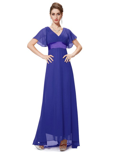 Cap Sleeve Chiffon Summer Bridesmaid Dress - Available in 11 Colors!