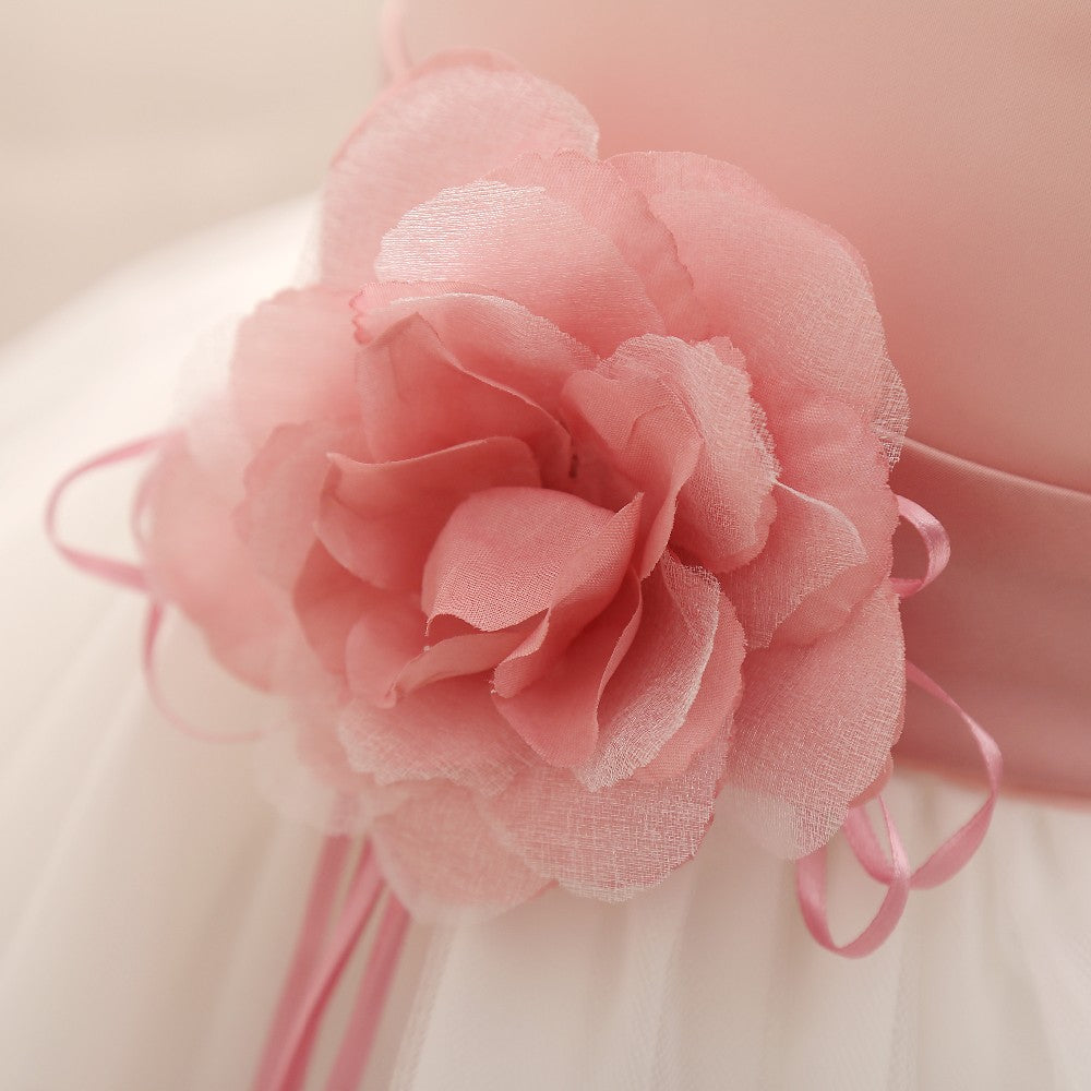 Rosie Baby - Infant baby Rose Embellishment Flower Girl Dress