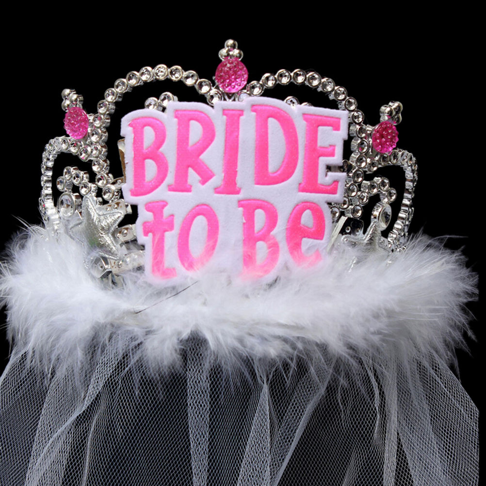 1PCS Bride To Be Veil Bridal Crown