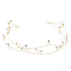 Elegant Handcrafted Crystal Bridal Headband