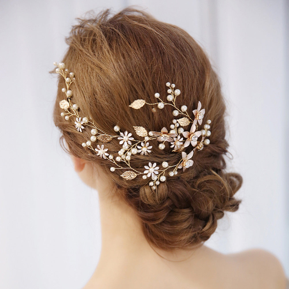 Exquisite Handcrafted Luxury Crystal & Pearl Bridal Headband