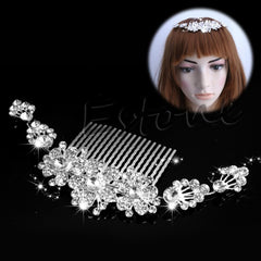 Luxury Crystal Flower Hair Comb