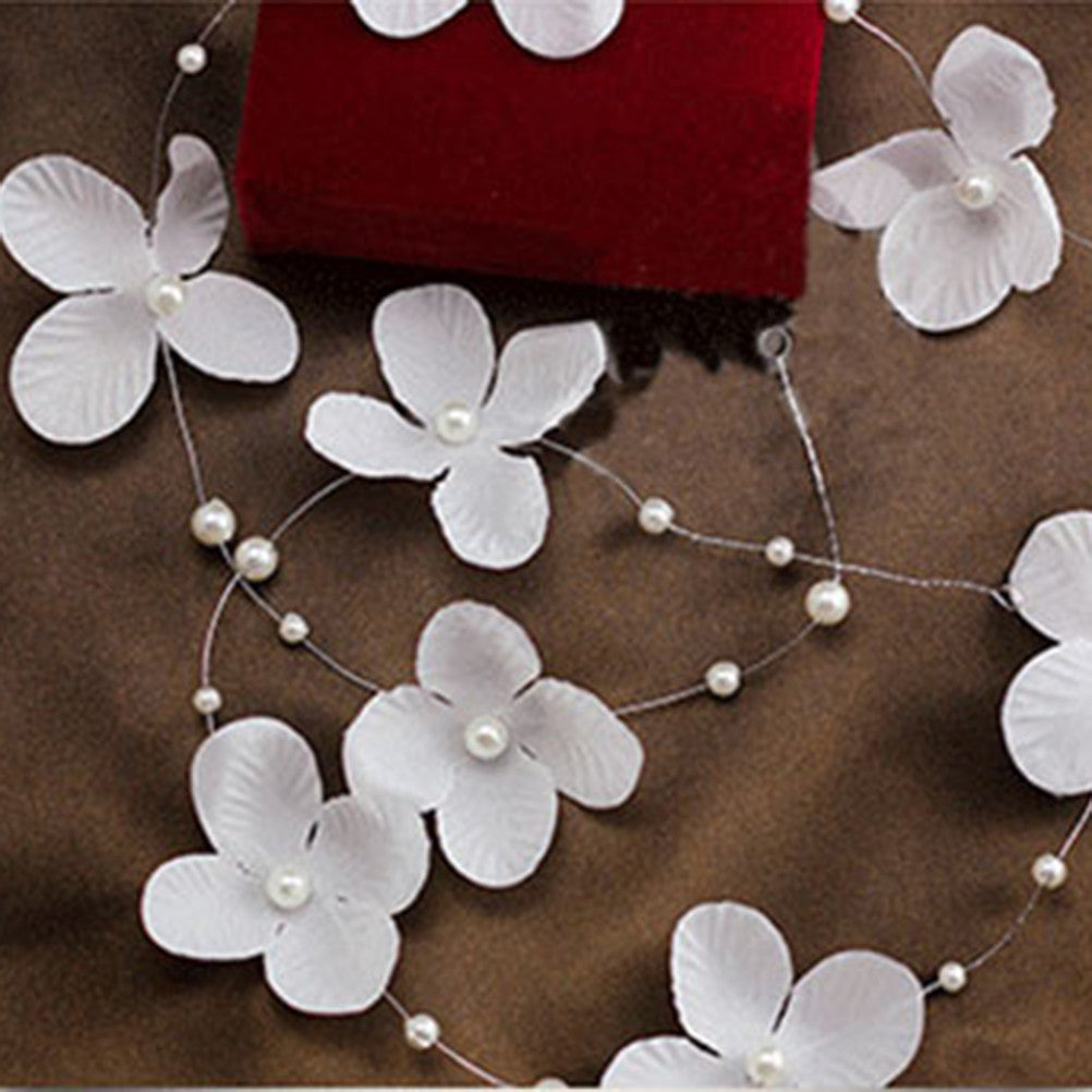 5pc Handcrafted Silk Flower Bridal  Hair Vine