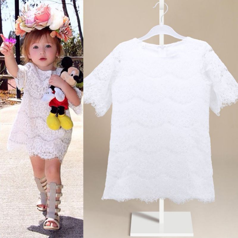 Satin Bow Summer or Holiday A-Line Flower Girl Dress