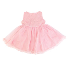 Princess Lace & Bow Tie Flower Girl Dress